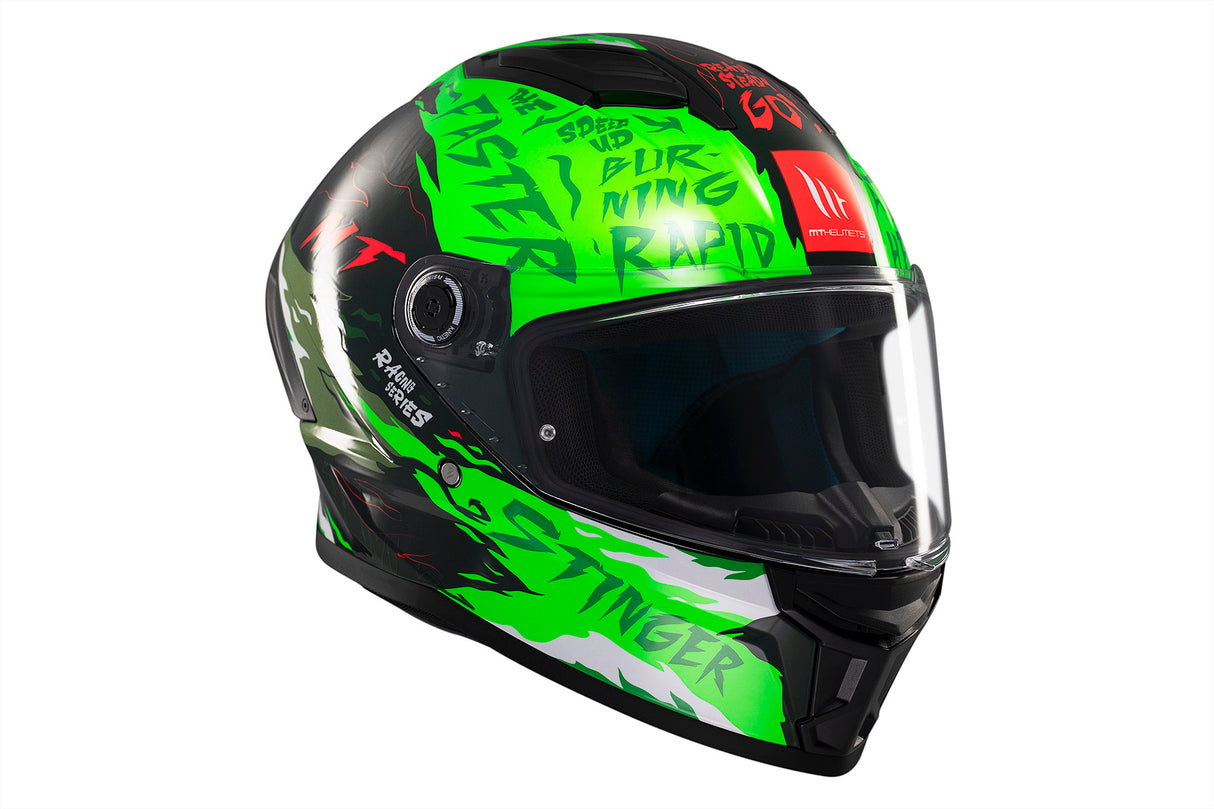 Casco de moto integral MT Helmets Stinger 2 Ardent C6 acabado brillo - vista 4