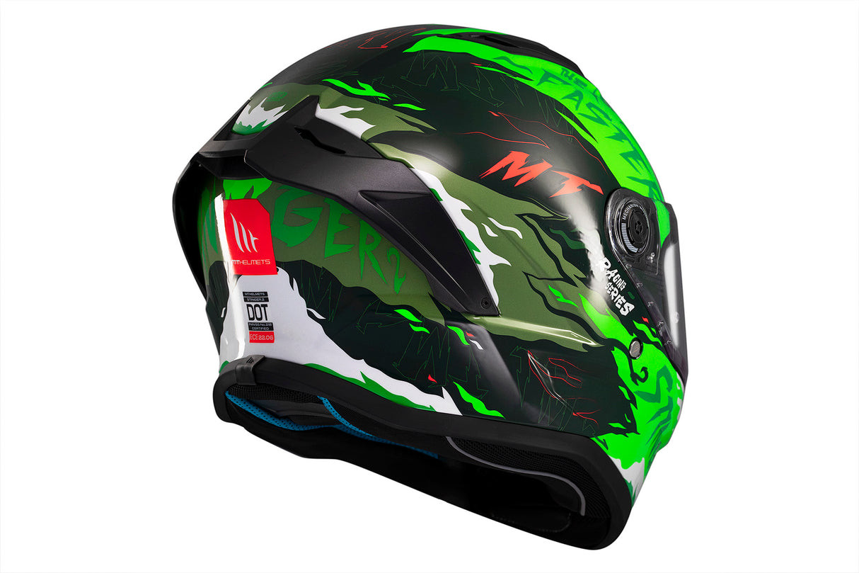 Casco de moto integral MT Helmets Stinger 2 Ardent C6 acabado brillo - vista 6