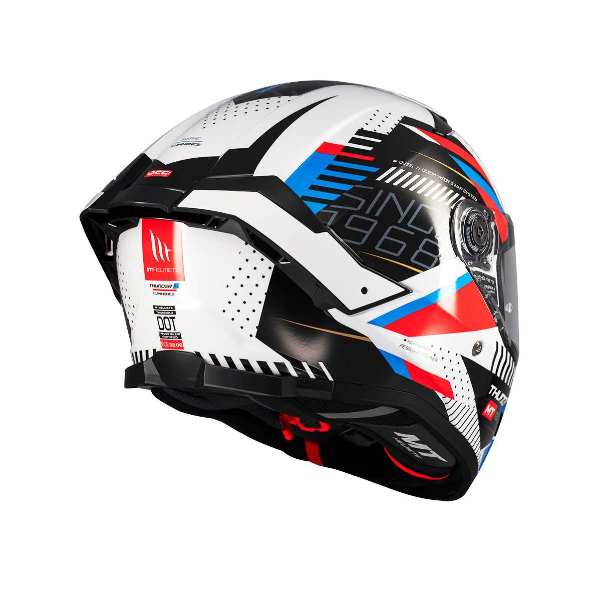 Casco de moto integral MT Helmets Thunder 4 SV Luminence A7 acabado brillo - vista 4
