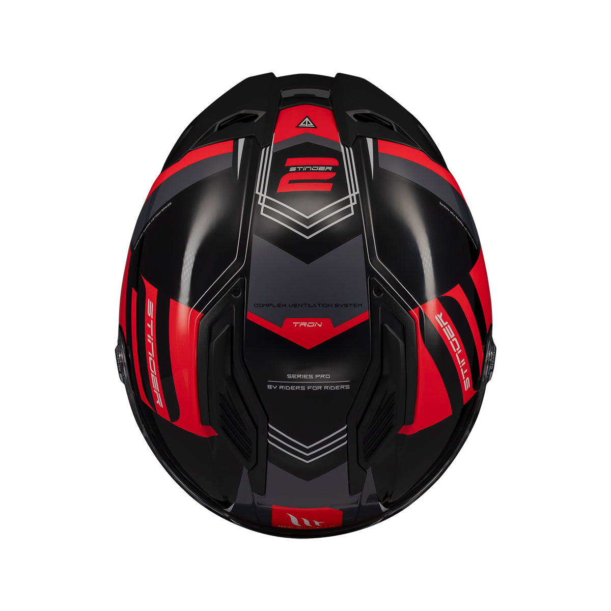 Casco de moto integral MT Helmets Stinger 2 Tron B15 acabado brillo - vista 6