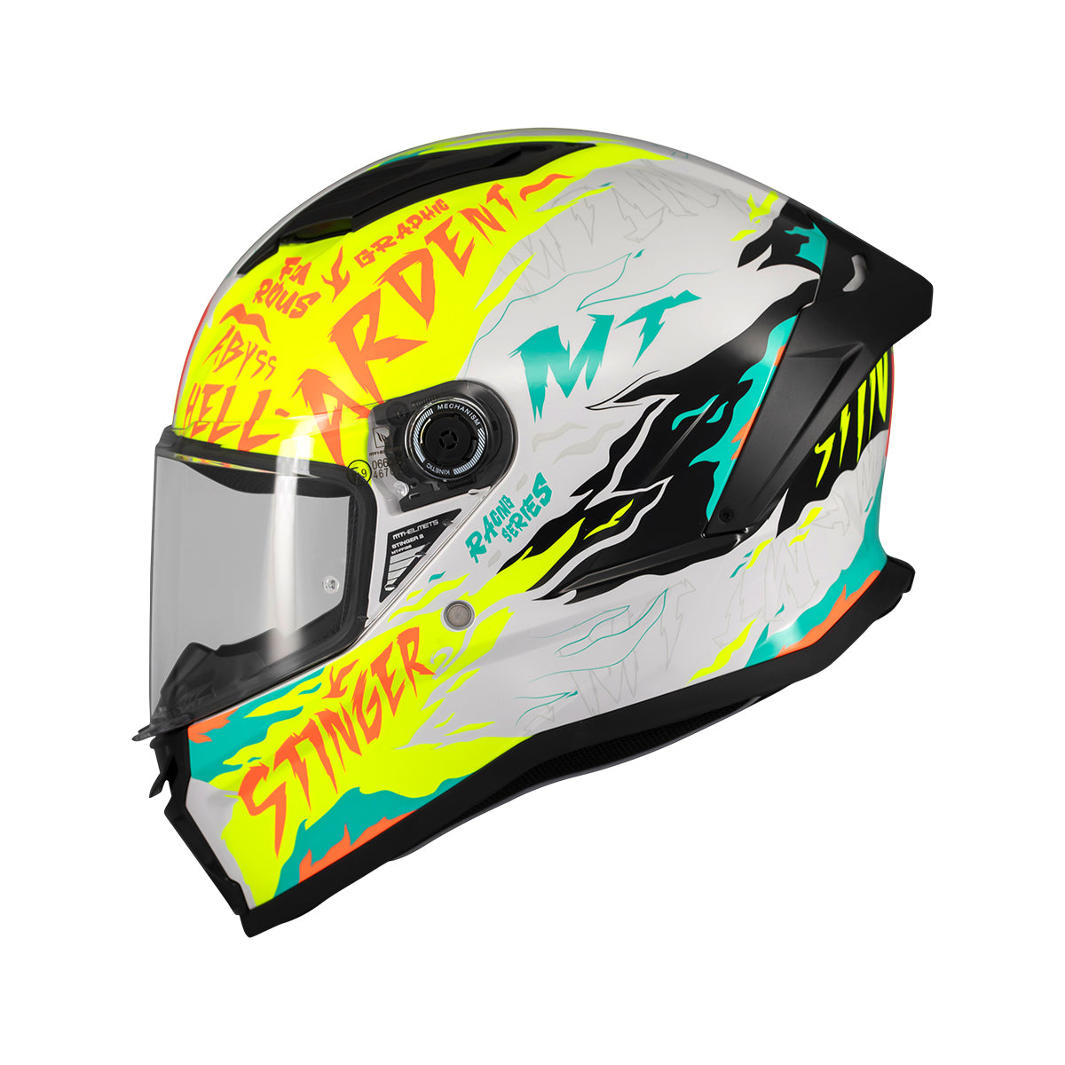 Casco de moto integral MT Helmets Stinger 2 Ardent A3 acabado brillo - vista 2