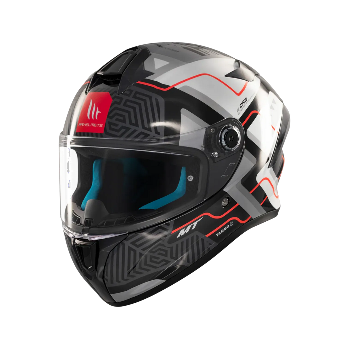 Casco de moto integral MT Helmets Targo S Brik C0 acabado brillo