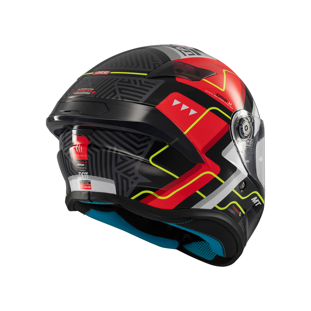 Casco de moto integral MT Helmets Targo S Brik C5 acabado brillo - vista 4