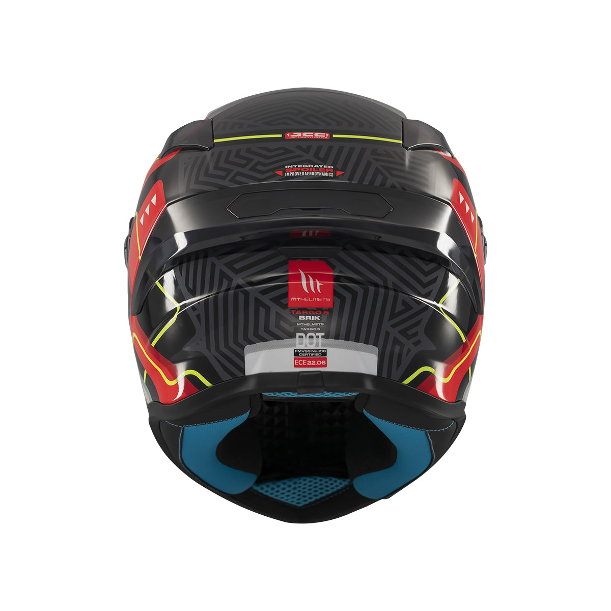 Casco de moto integral MT Helmets Targo S Brik C5 acabado brillo - vista 5