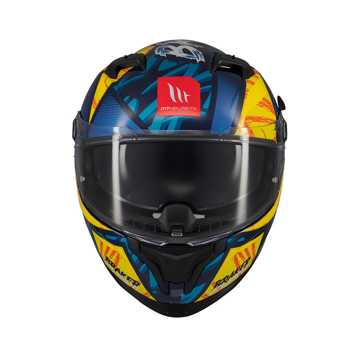 Casco de moto integral MT Helmets Braker SV Fury C17 acabado brillo - vista 3
