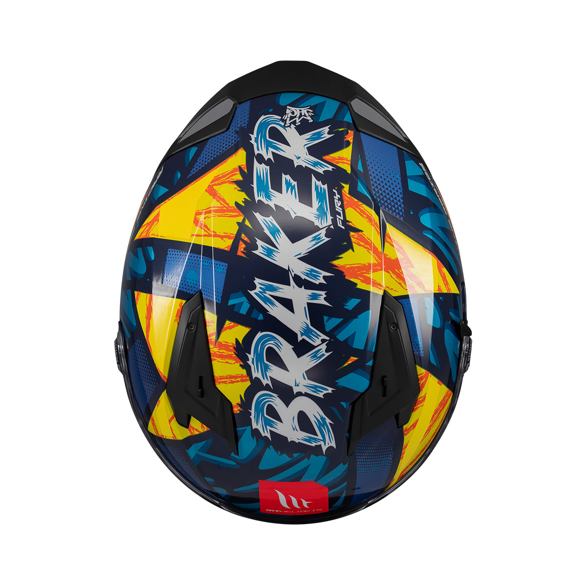 Casco de moto integral MT Helmets Braker SV Fury C17 acabado brillo - vista 6