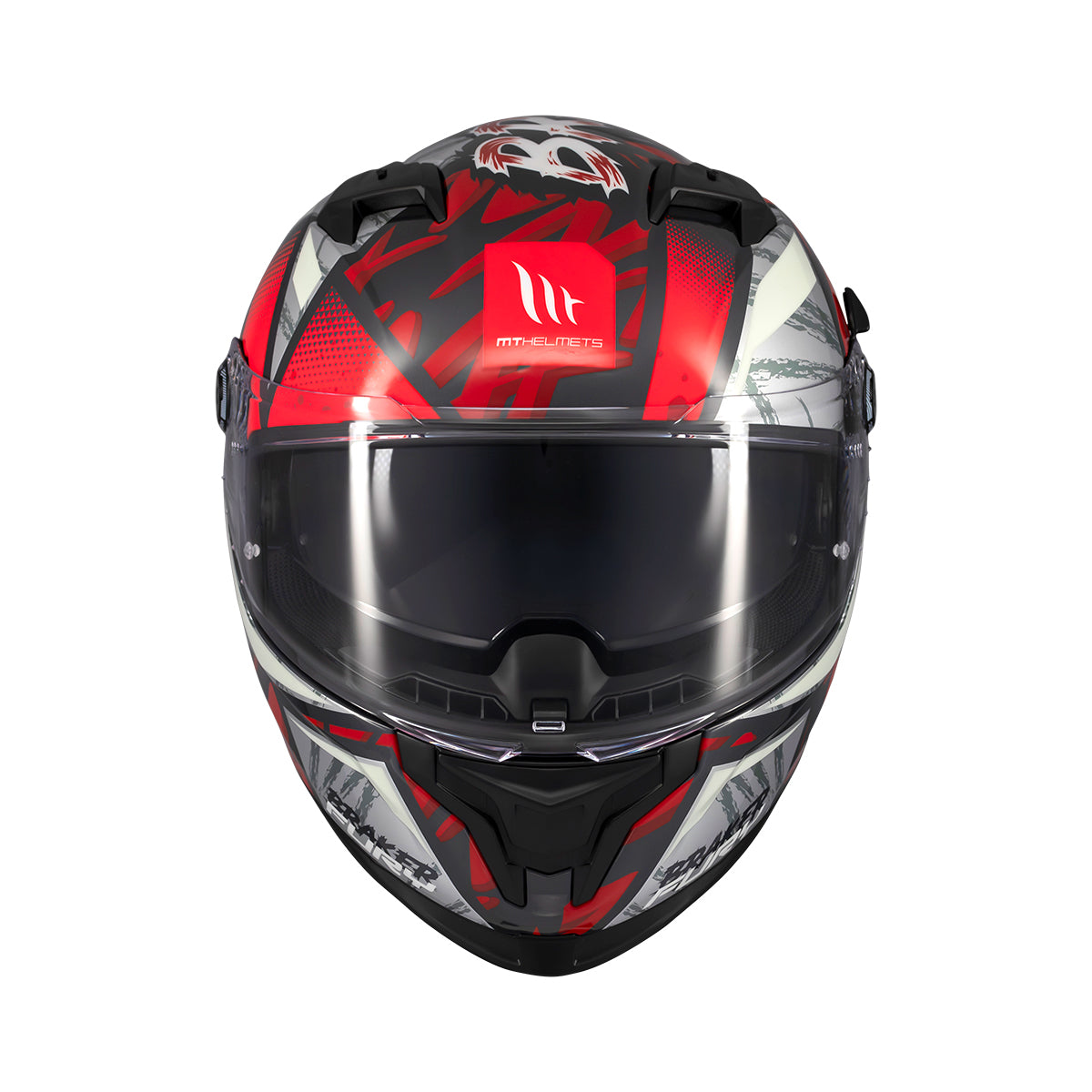 Casco de moto integral MT Helmets Braker SV Fury C5 acabado brillo - vista 3