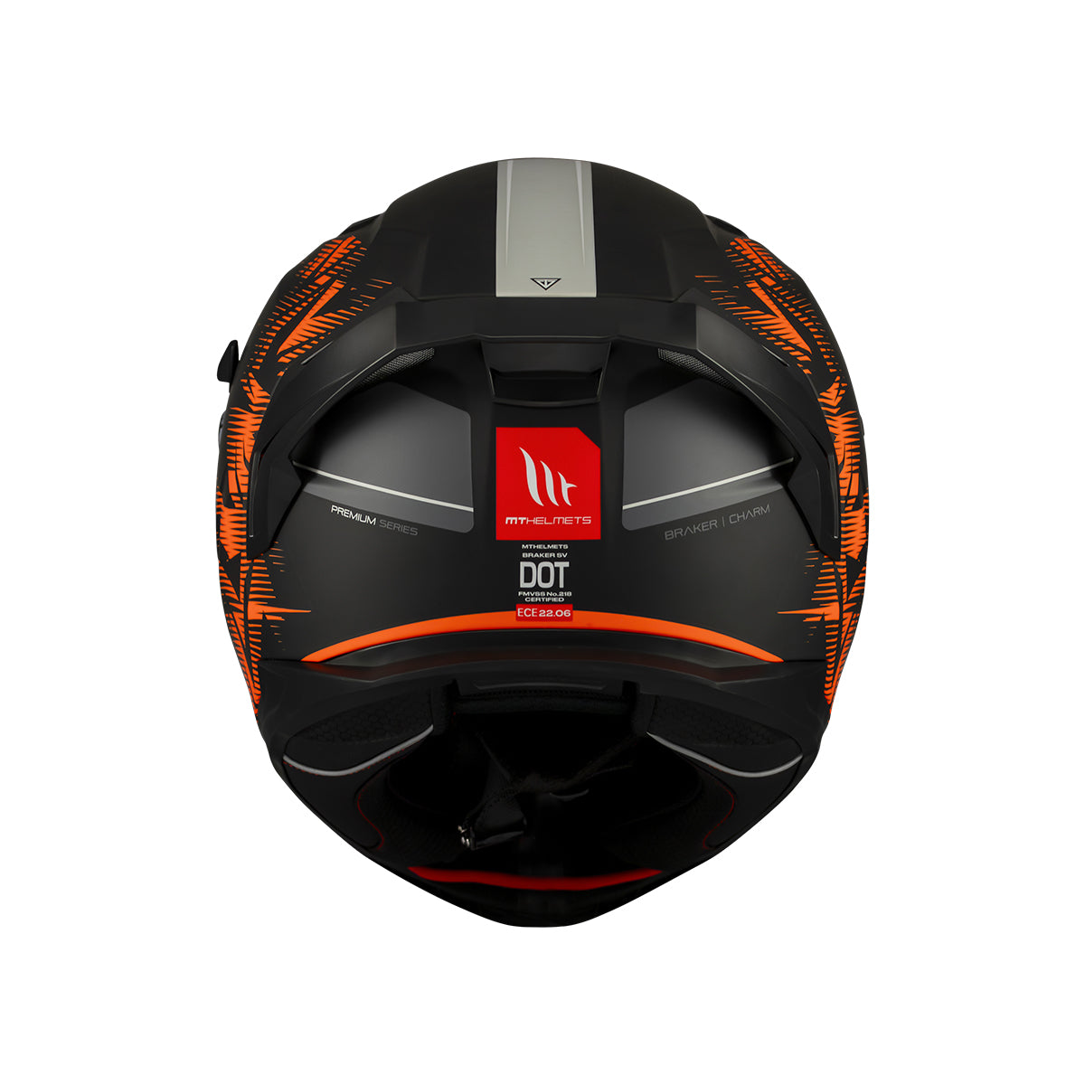 Casco de moto integral MT Helmets Braker SV Charm B4 acabado mate - vista 5