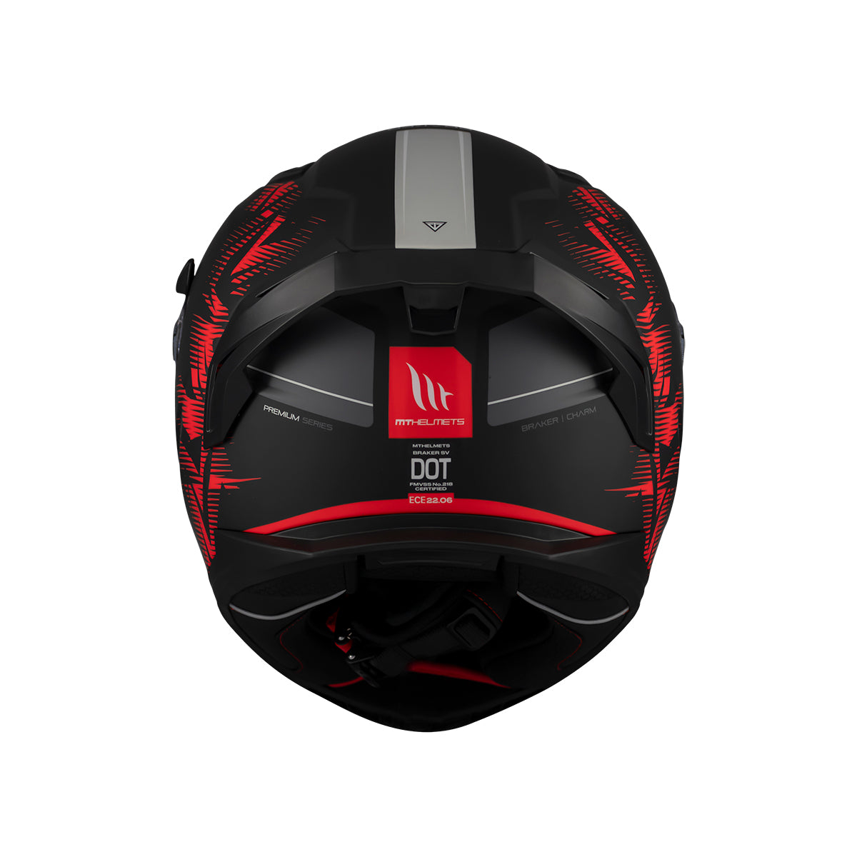 Casco de moto integral MT Helmets Braker SV Charm B5 acabado mate - vista 5