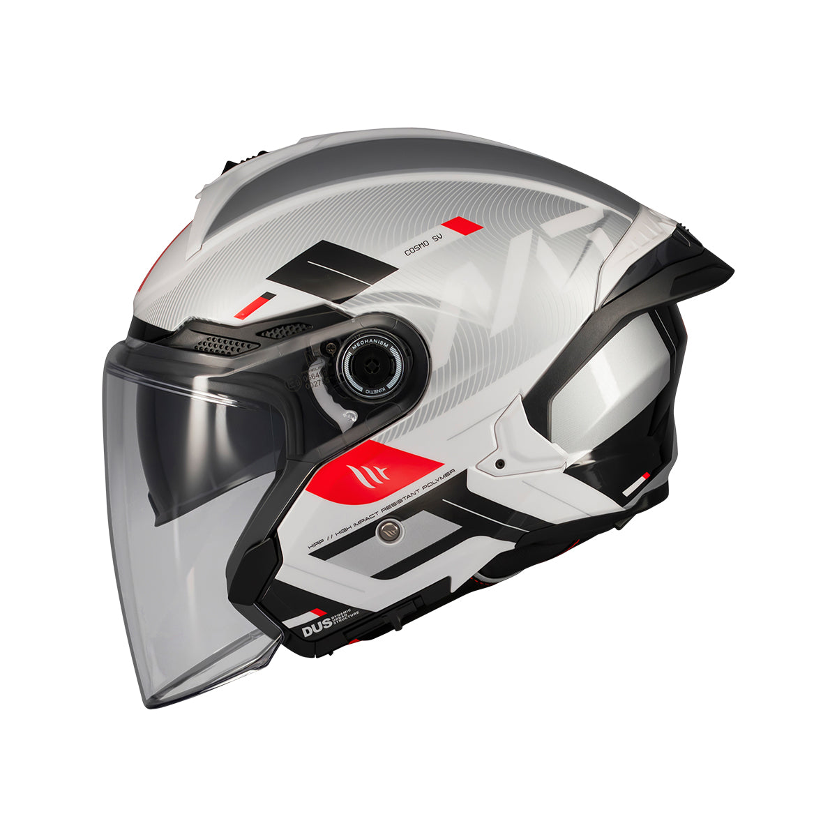 Casco de moto jet MT Helmets Cosmo SV Silence A2 acabado brillo - vista 2