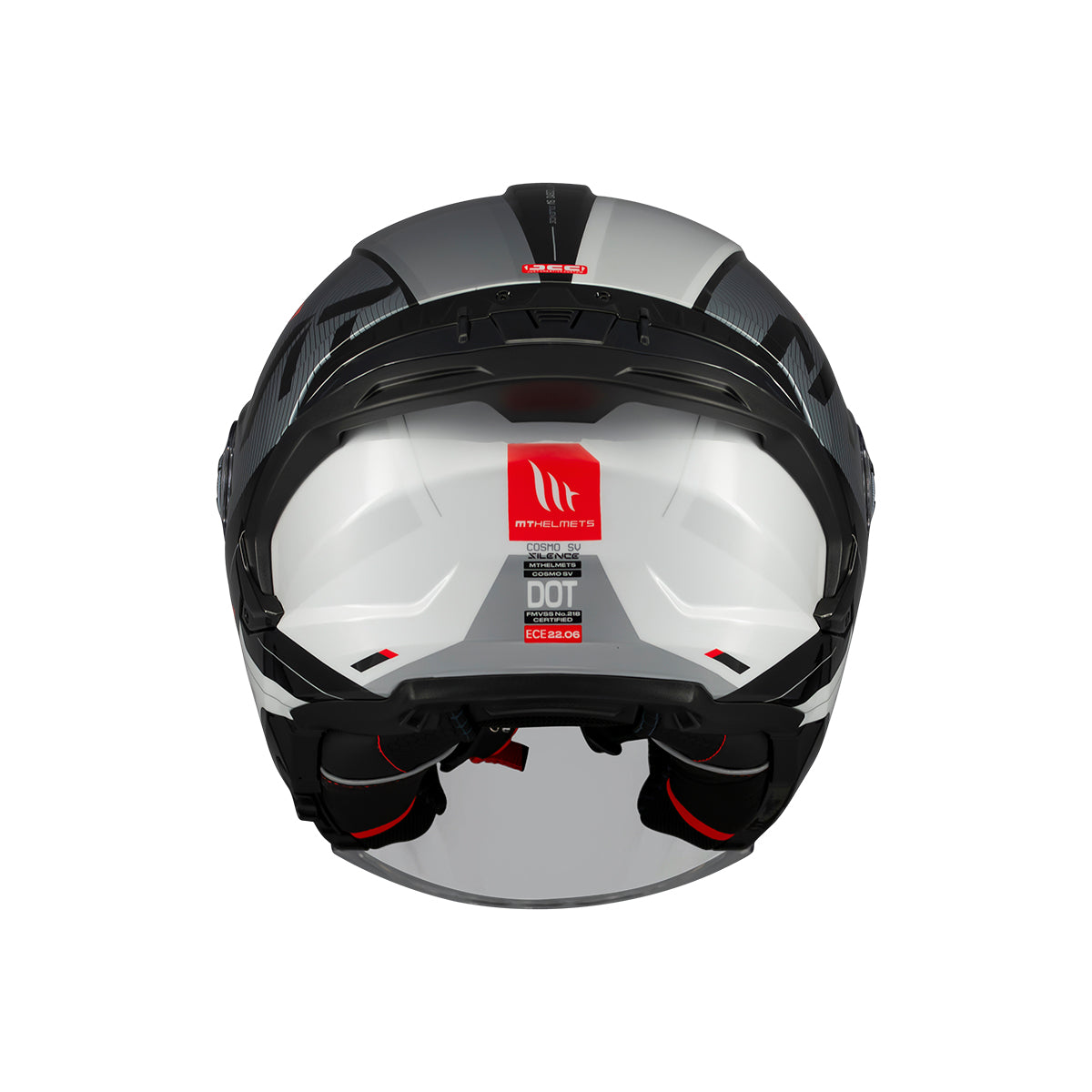 Casco de moto jet MT Helmets Cosmo SV Silence B2 acabado brillo - vista 5