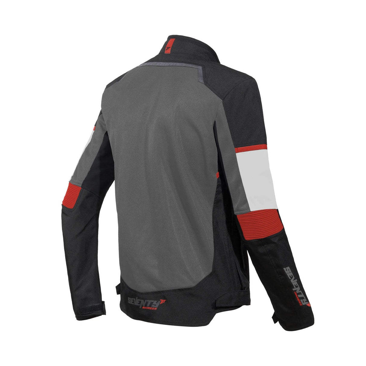 Chaqueta de moto de verano deportiva Seventy Degrees SD-JR60 Thunder negra y roja - vista 2