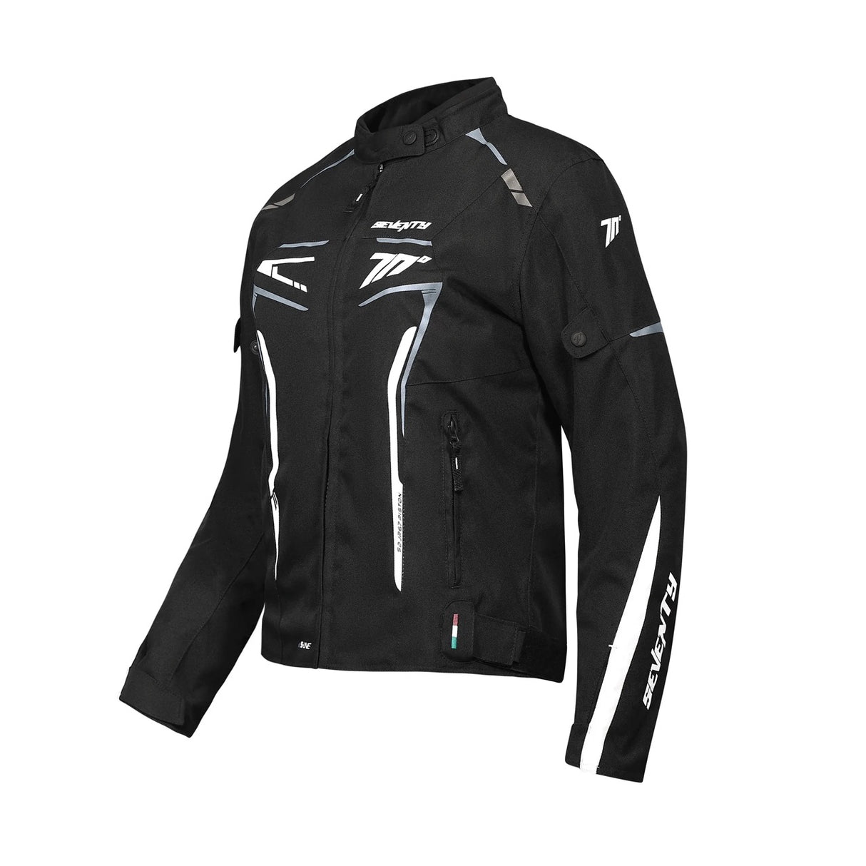Chaqueta de moto de invierno deportiva de mujer Seventy Degrees SD-JR67 Piston negra, gris y blanca