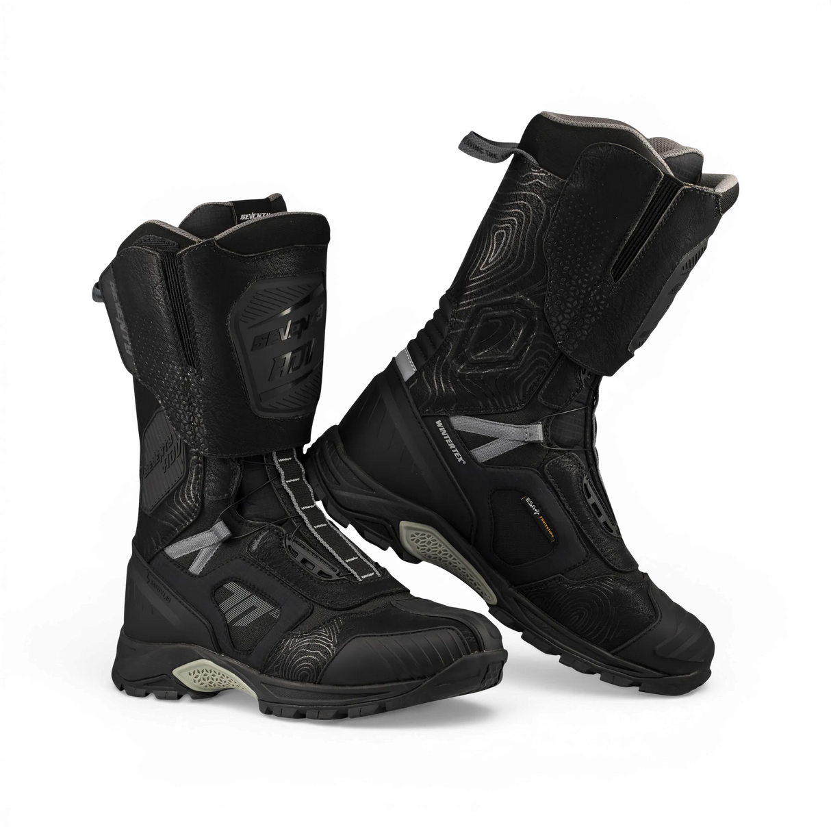Botas de moto Seventy Degrees SD-BA6 Stelvio altas negras y grises