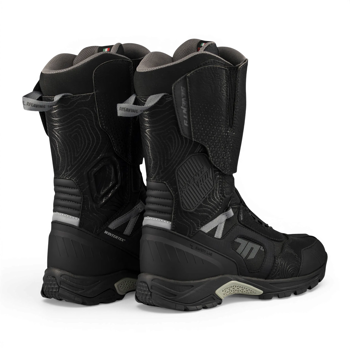 Botas de moto Seventy Degrees SD-BA6 Stelvio altas negras y grises - vista 2