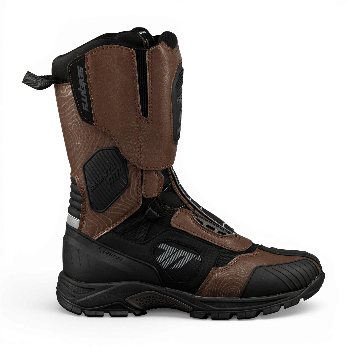 Botas de moto Seventy Degrees SD-BA6 Stelvio altas negras y marrones - vista 2