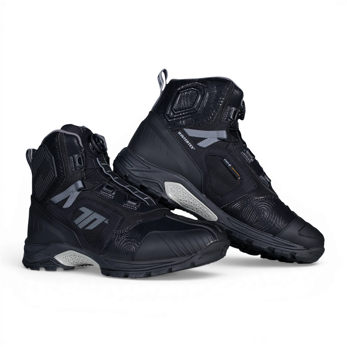 Botas de moto de invierno touring adventure Seventy Degrees SD-BA7 Stelvio bajas negras y grises - vista 3