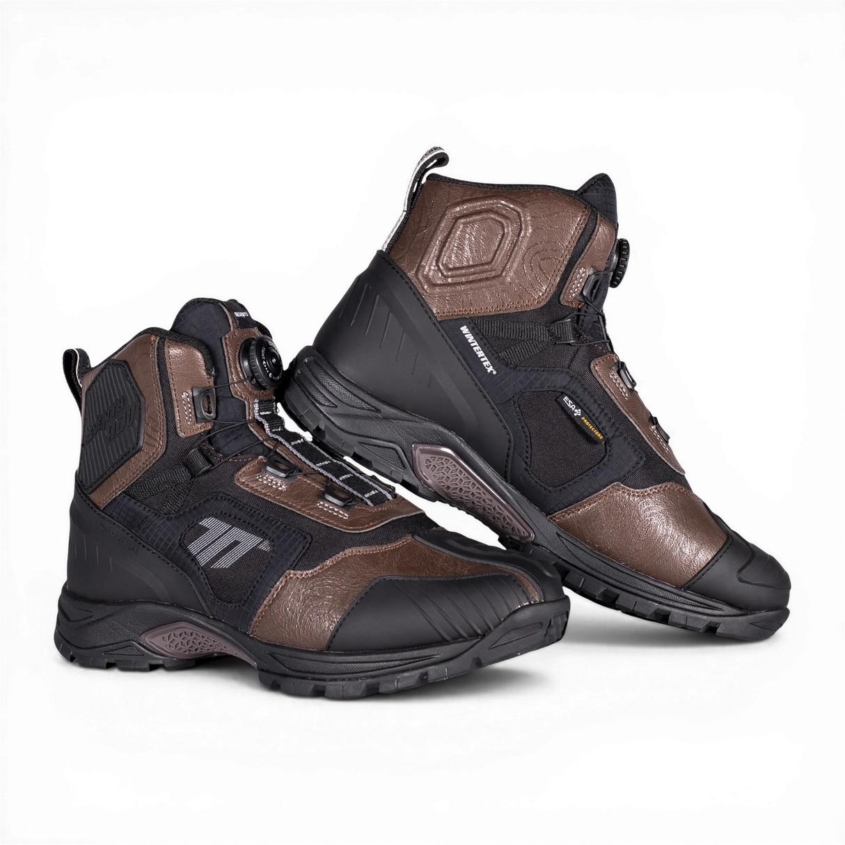 Botas de moto de invierno touring adventure Seventy Degrees SD-BA7 Stelvio bajas negras y marrones - vista 2