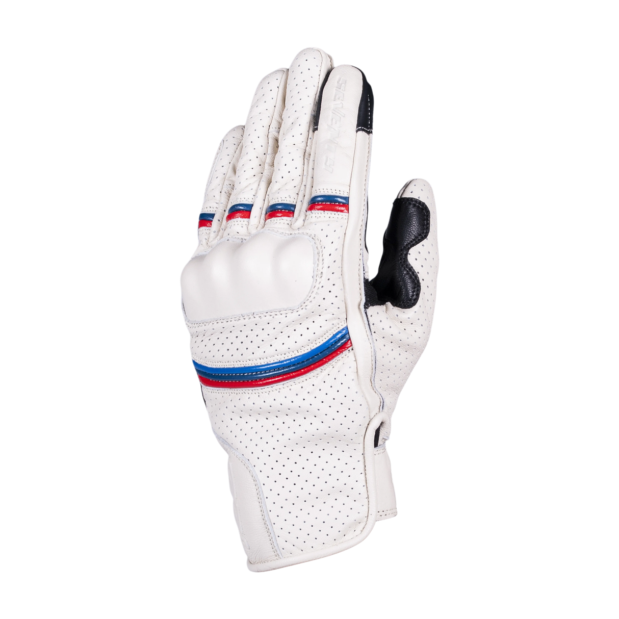 Guantes de moto de verano de hombre Seventy Degrees SD-C20 Rebel blancos vintage - vista 2