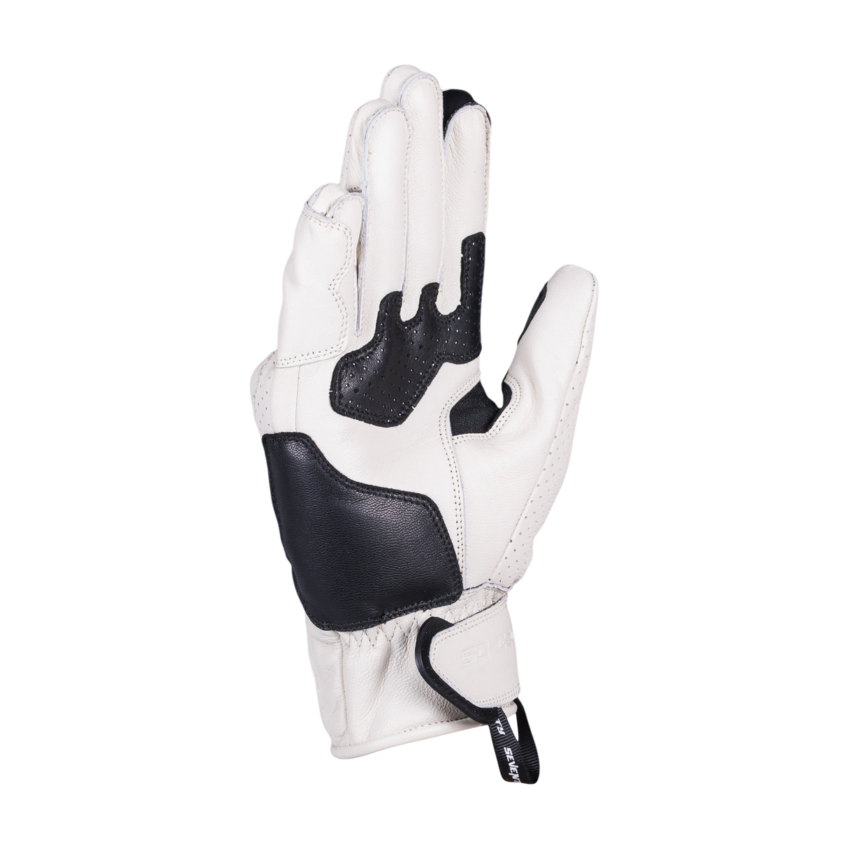 Guantes de moto de verano de hombre Seventy Degrees SD-C20 Rebel blancos vintage - vista 3