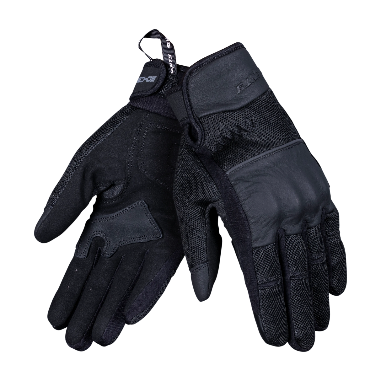 Guantes de moto de verano urbanos de hombre Seventy Degrees SD-C36 Icon negros