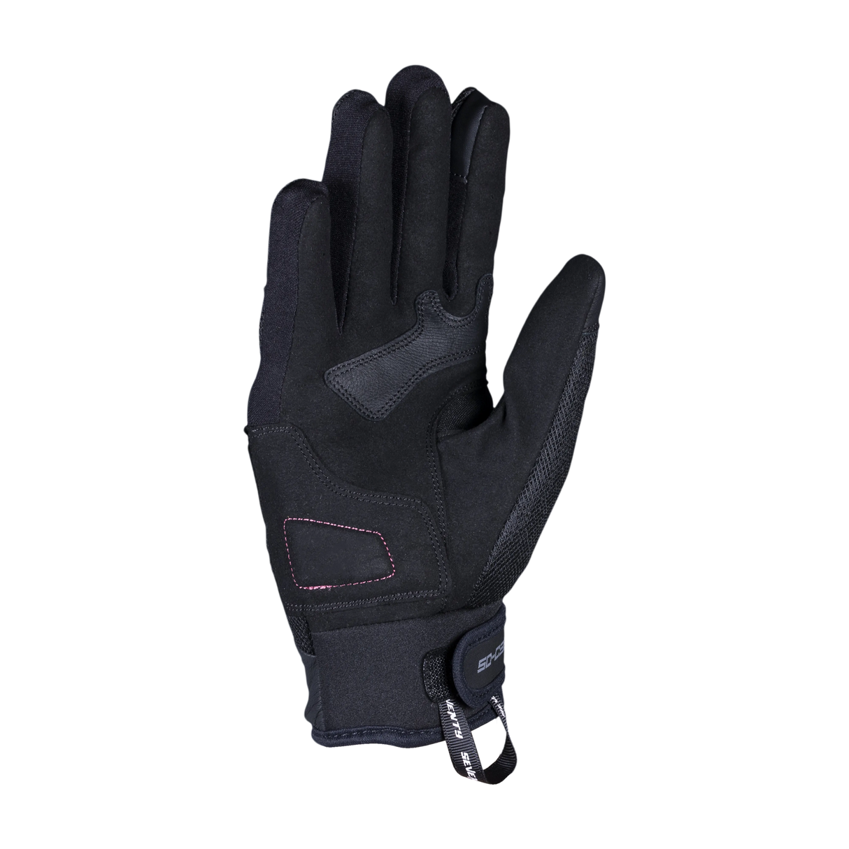 Guantes de moto de verano urbanos de mujer Seventy Degrees SD-C38 Icon negros y fucsia - vista 3