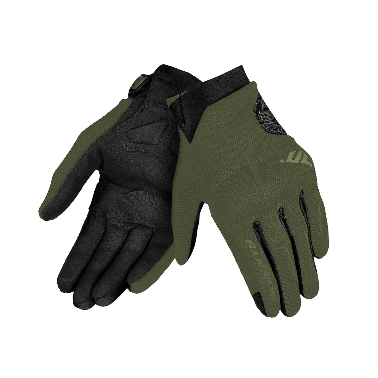 Guantes de moto de verano Seventy Degrees SD-C40 Asphalt verde militar