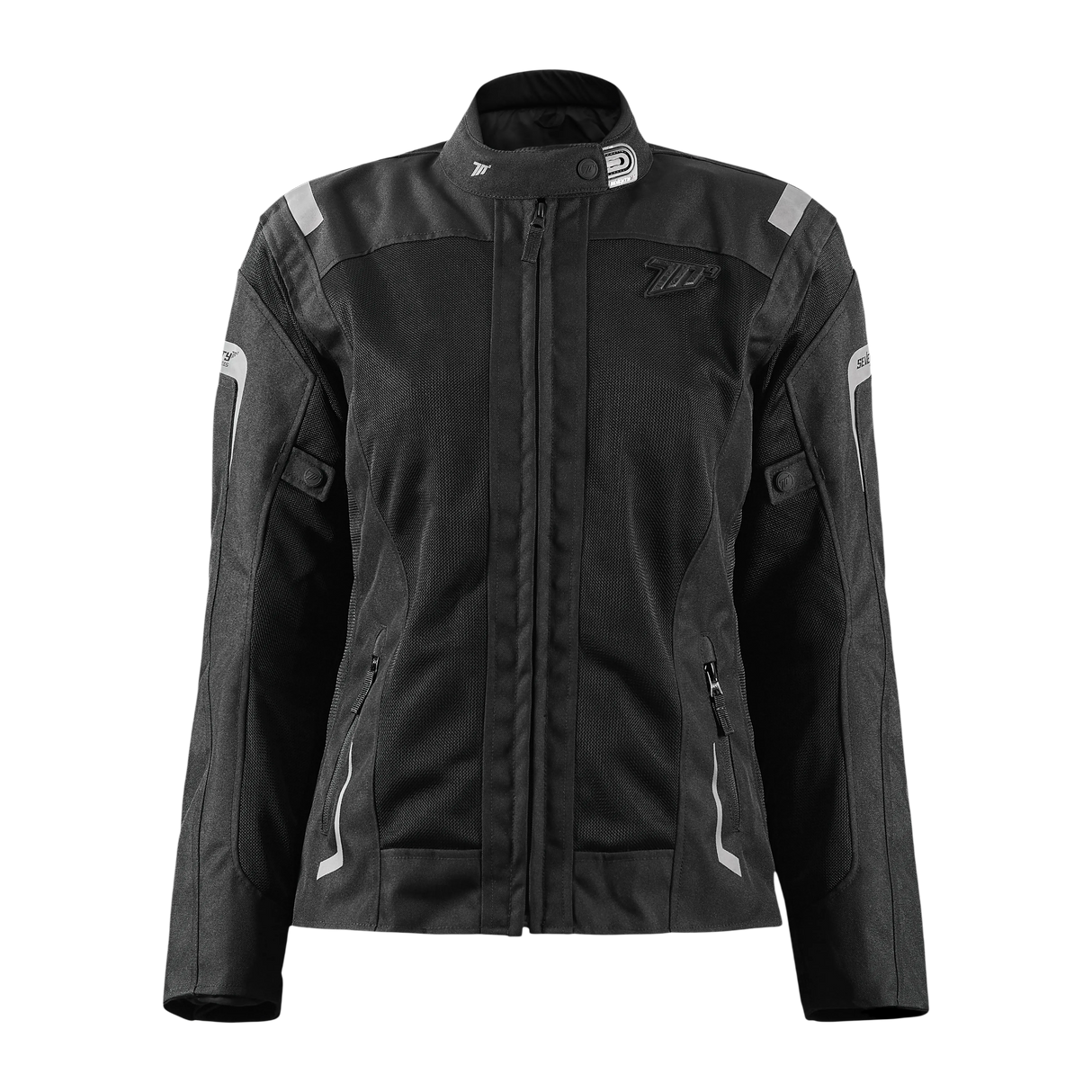 Chaqueta de moto de verano touring adventure de mujer Seventy Degrees SD-JT68 Sahara negra