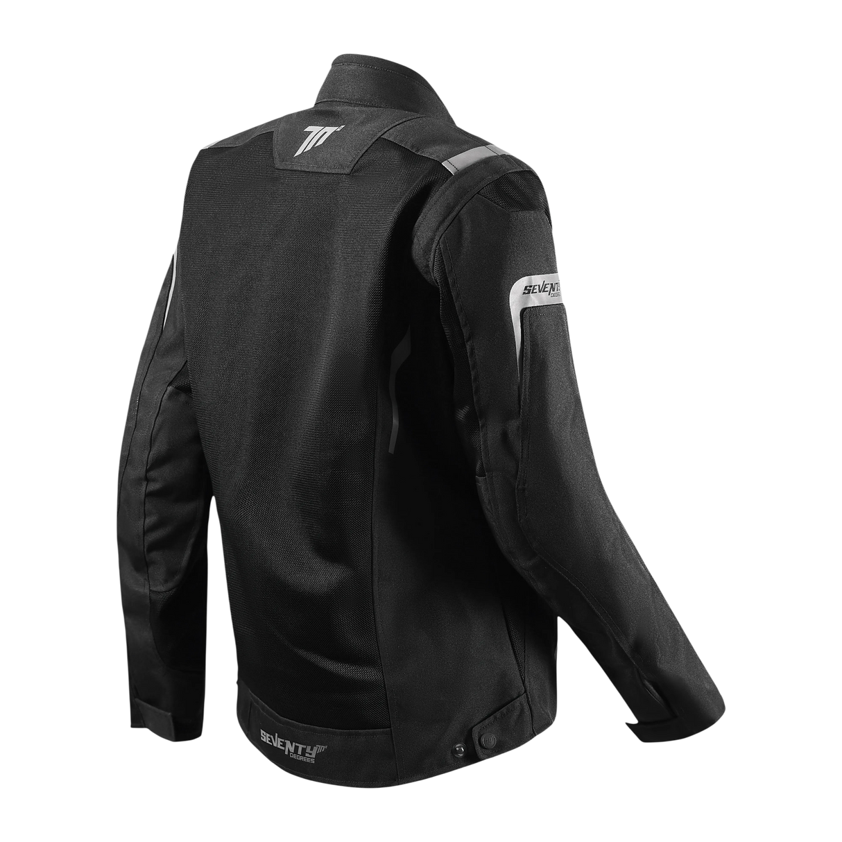 Chaqueta de moto de verano touring adventure de mujer Seventy Degrees SD-JT68 Sahara negra - vista 2