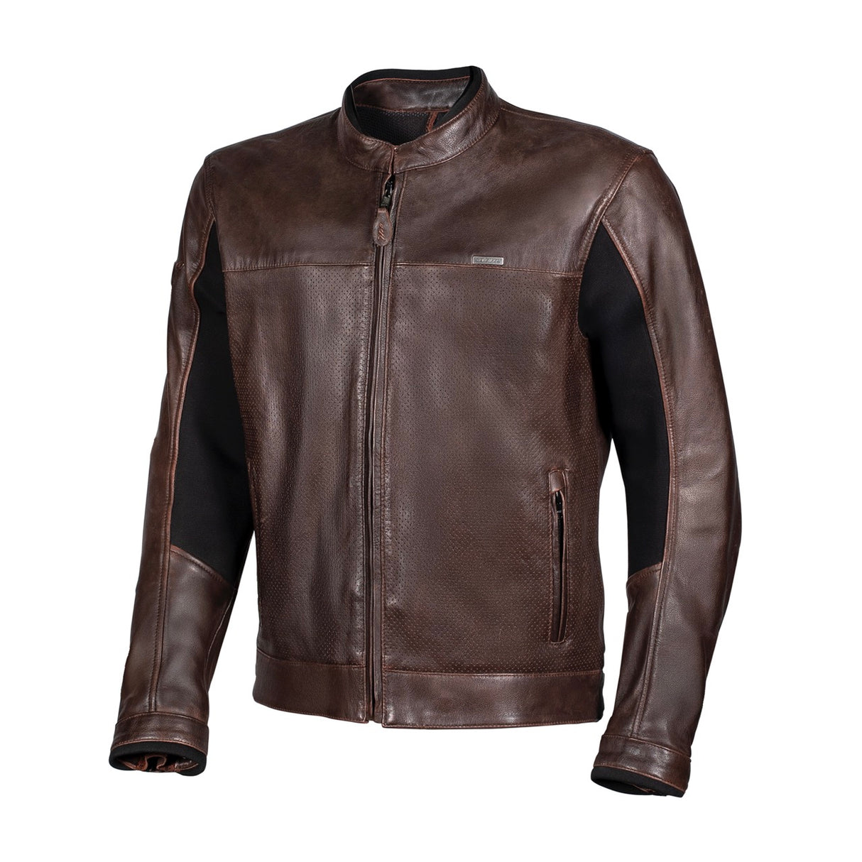 Chaqueta de moto de piel de verano Seventy Degrees SD-JL4 Legend marrón