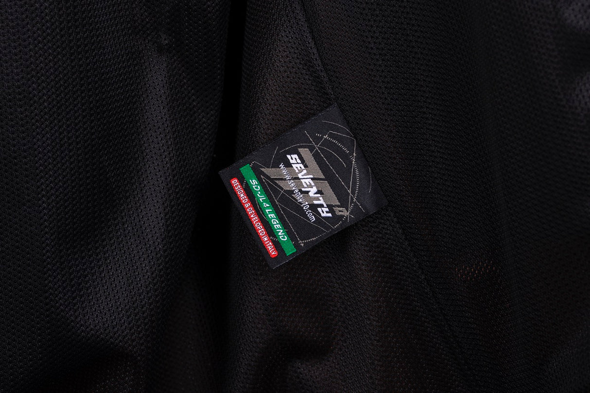 Chaqueta de moto de piel de verano Seventy Degrees SD-JL4 Legend marrón - vista 4