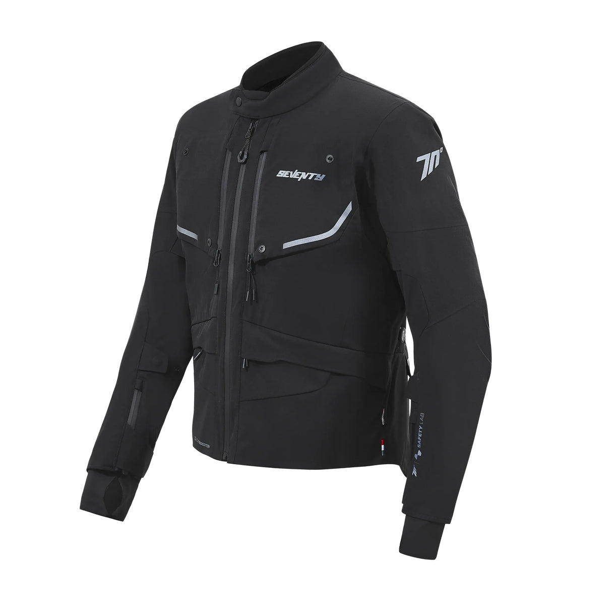 Chaqueta de moto touring adventure de invierno Seventy Degrees SD-JT45 Expedition negra