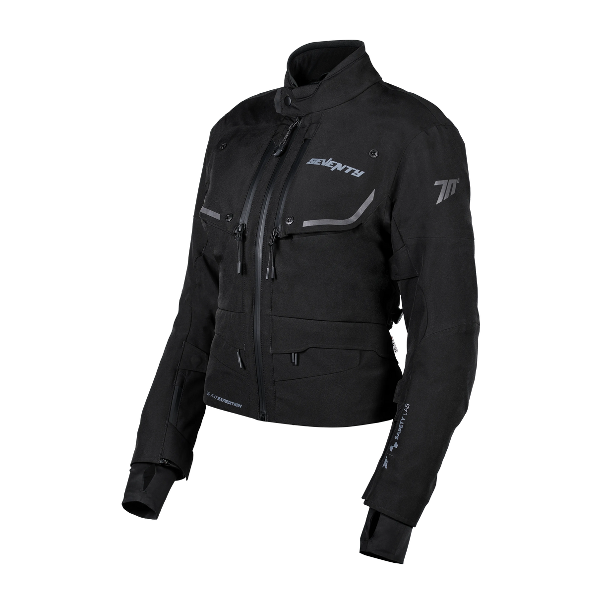 Chaqueta de moto touring adventure de invierno de mujer Seventy Degrees SD-JT47 Expedition negra