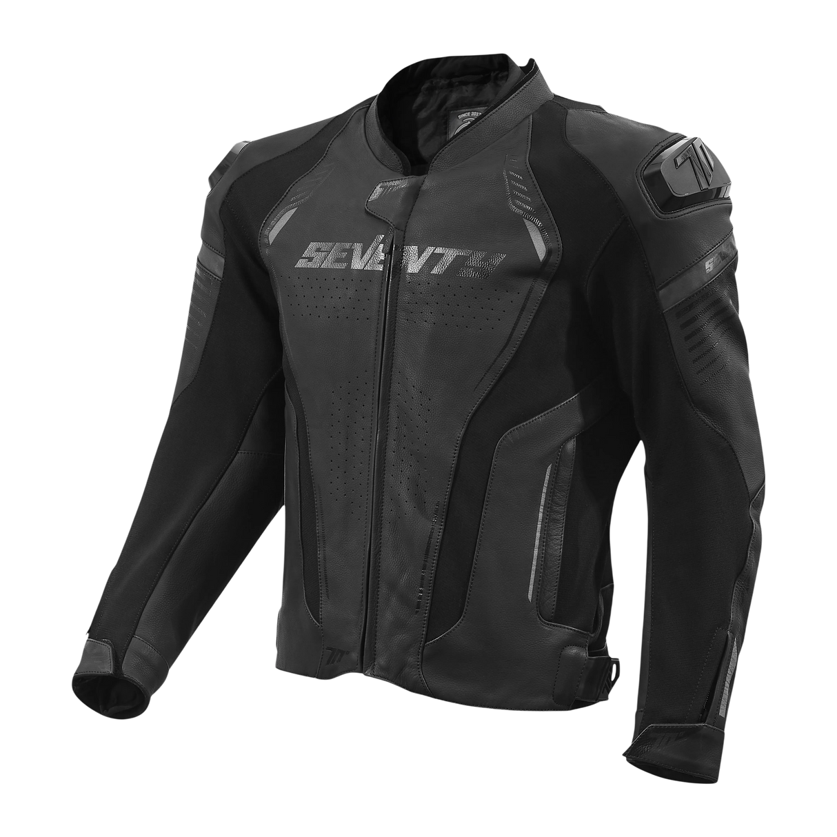 Chaqueta de moto de invierno deportiva Seventy Degrees SD-JL24 Spoiler negra
