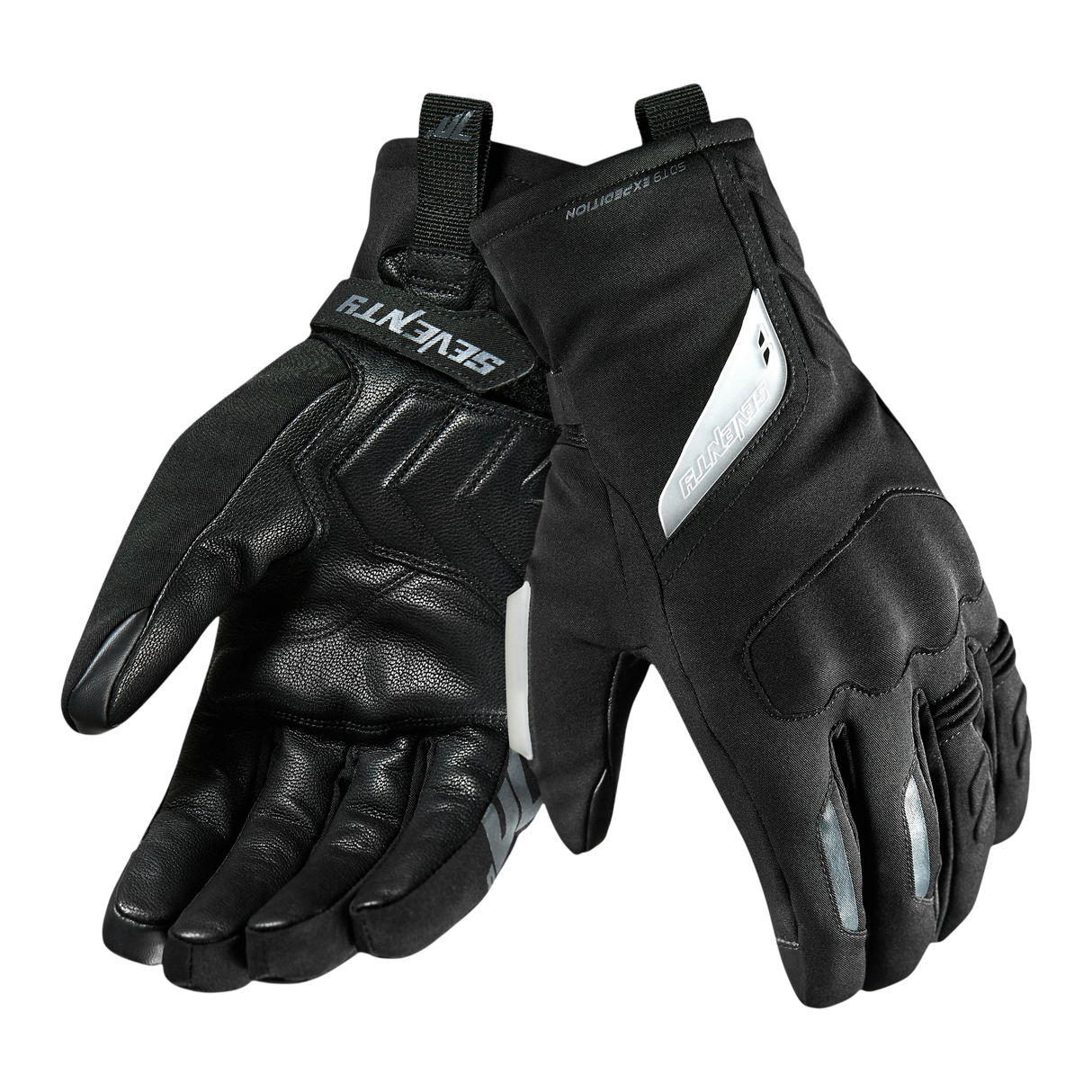 Guantes de moto touring adventure de invierno de mujer Seventy Degrees SD-T11 Expedition negros