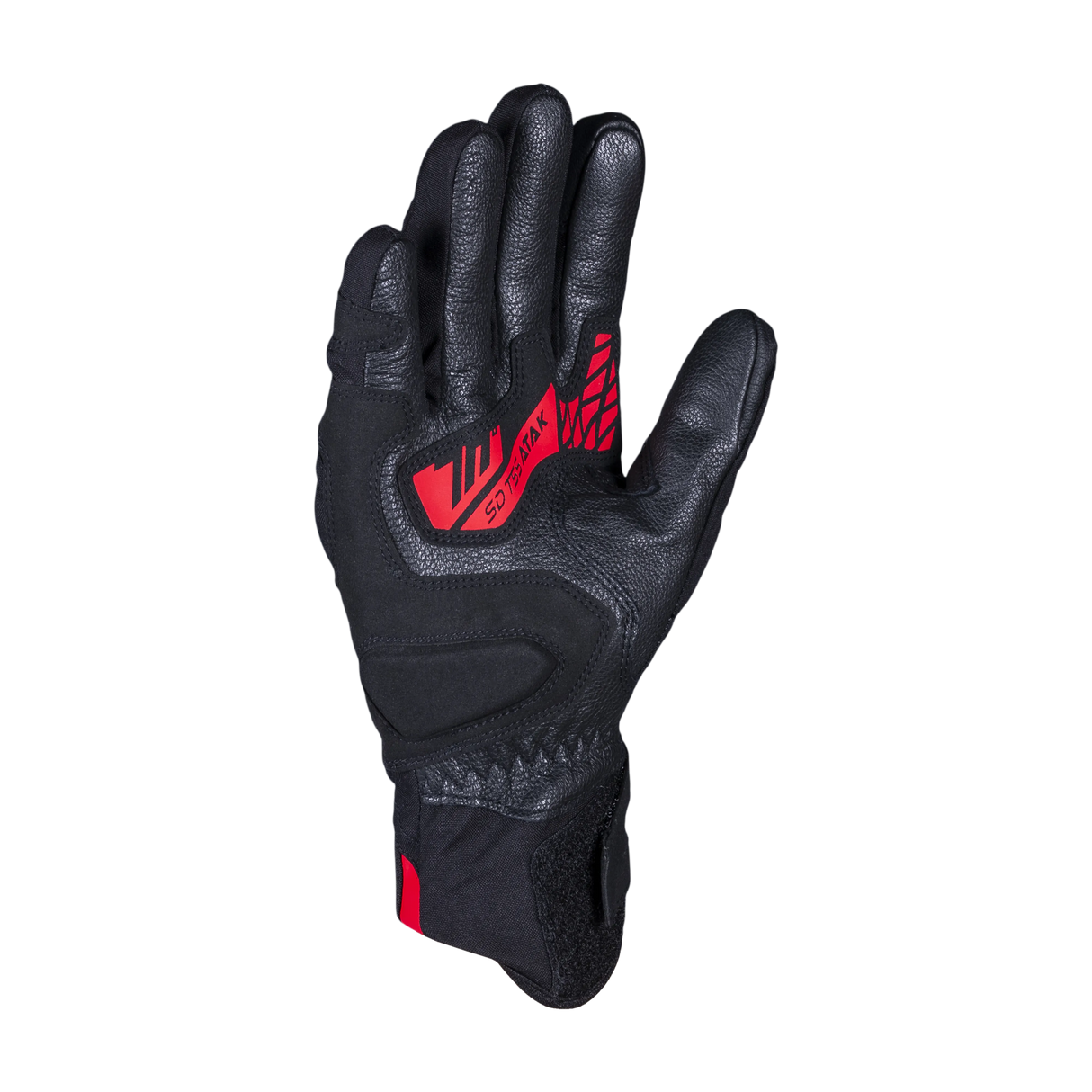 Guantes de moto touring adventure de invierno de hombre Seventy Degrees SD-T55 Atak negros y rojos - vista 3