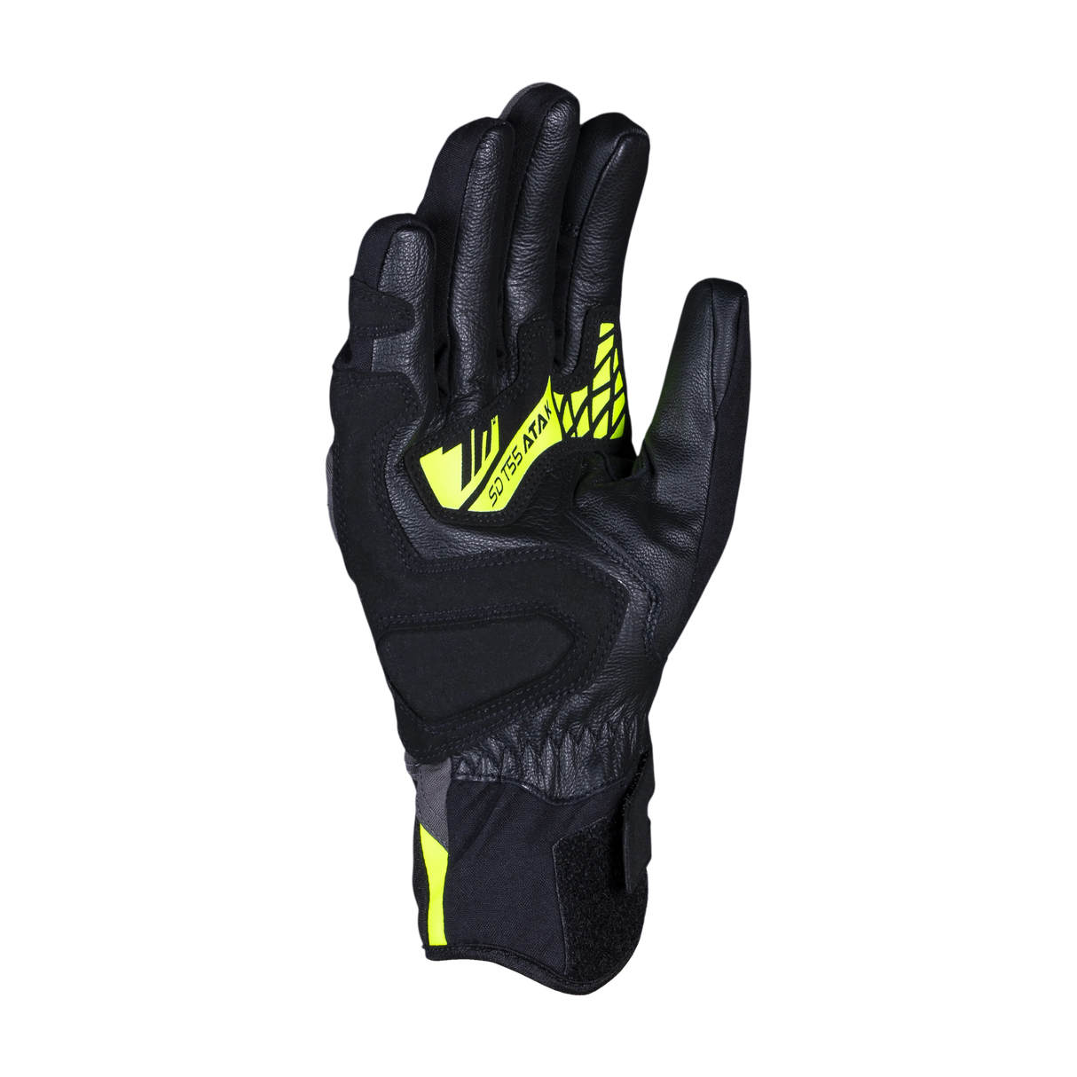 Guantes de moto touring adventure de invierno de hombre Seventy Degrees SD-T55 Atak negros y amarillo brillante - vista 3