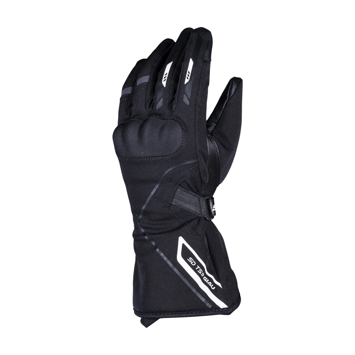 Guantes de moto de invierno de mujer Seventy Degrees SD-T59 Giau negros y blancos - vista 2