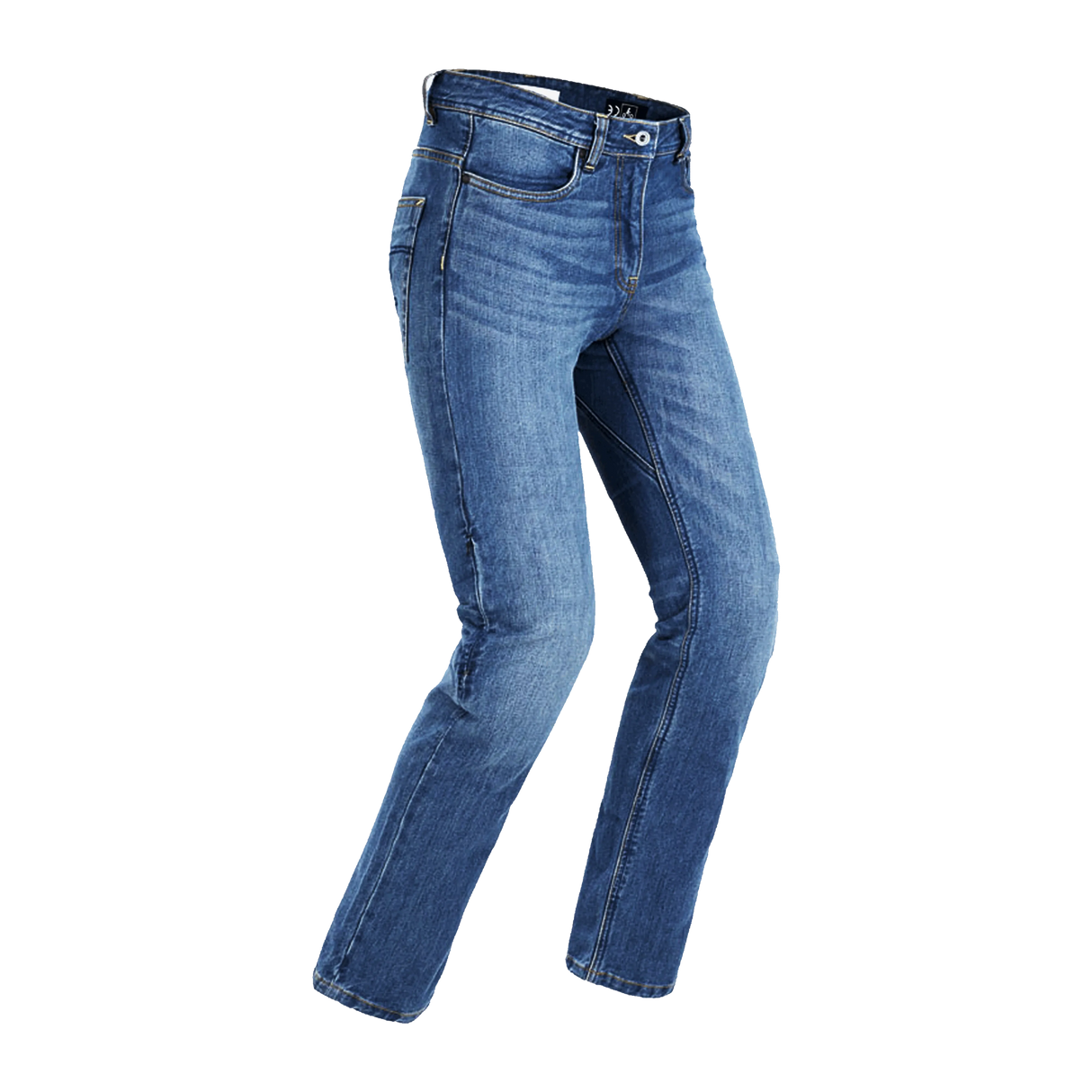 Pantalón vaquero de moto de mujer Seventy Degrees SD-PJ20 Torino azul oscuro