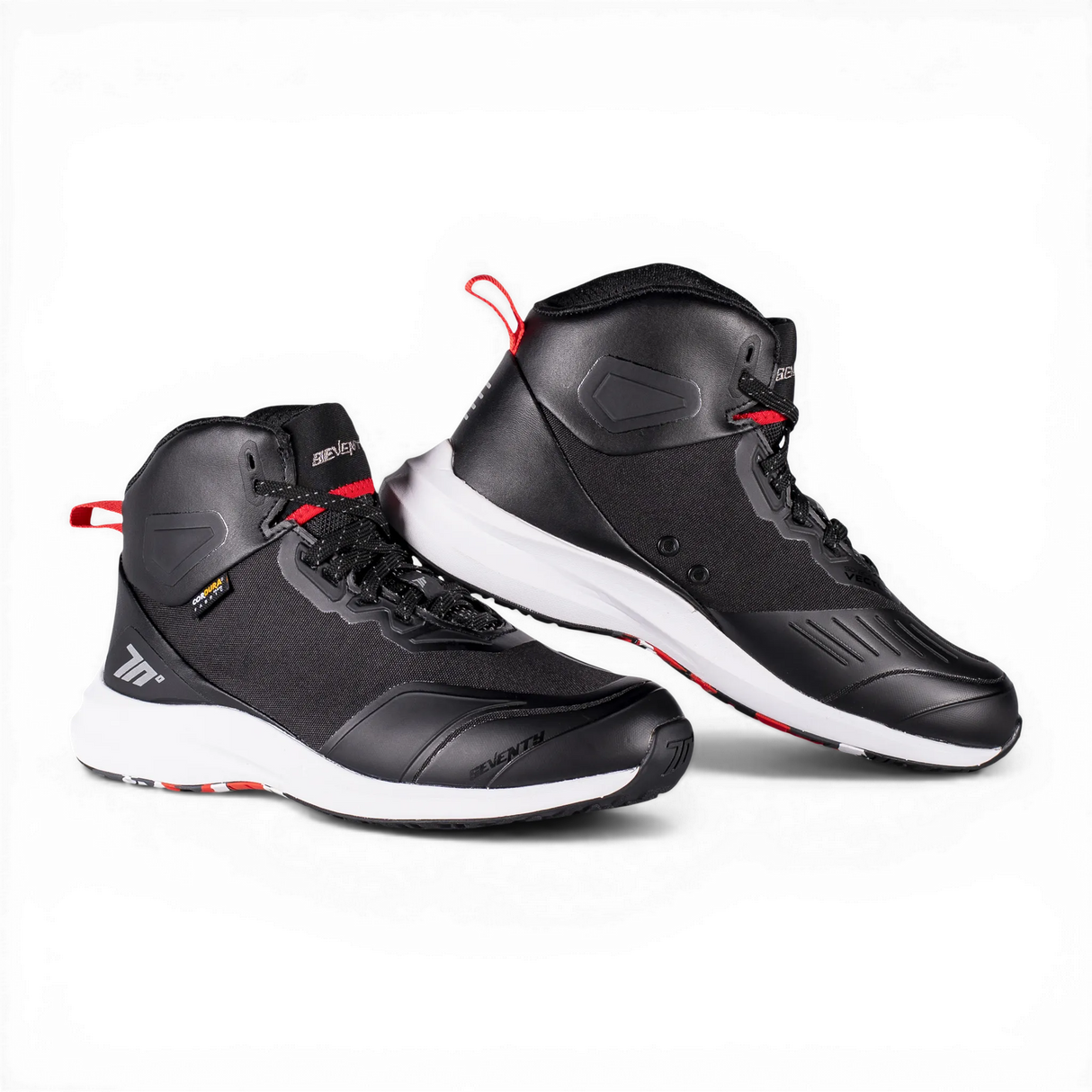 Botas de moto de verano urbanas Seventy Degrees SD-BC4 Vector negras, rojas y blancas - vista 2