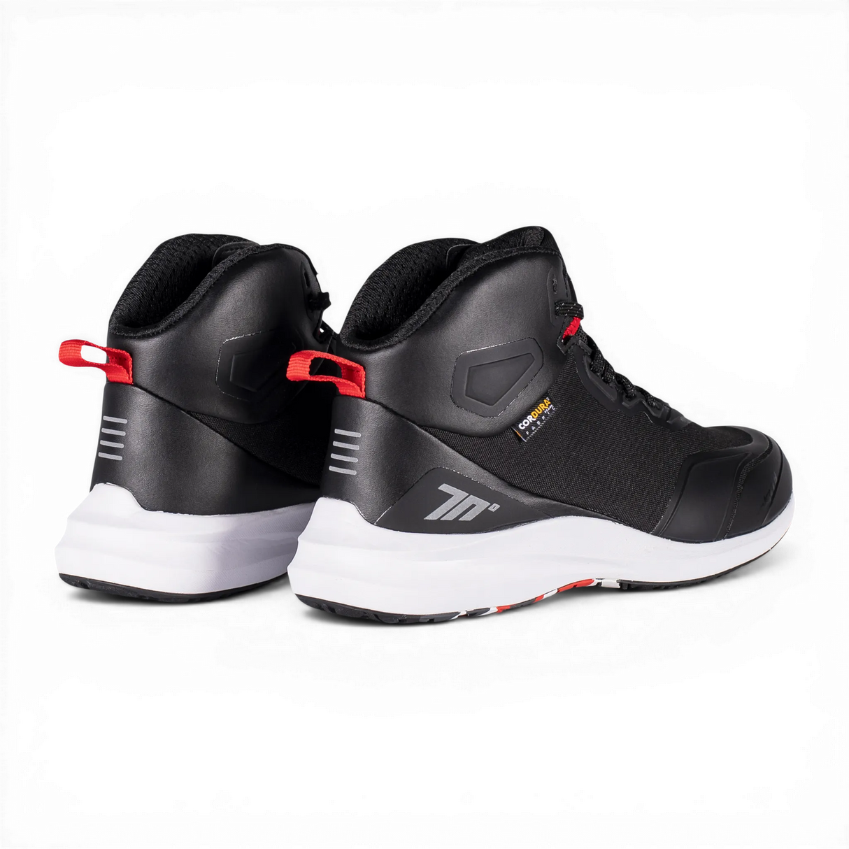 Botas de moto de verano urbanas Seventy Degrees SD-BC4 Vector negras, rojas y blancas - vista 3