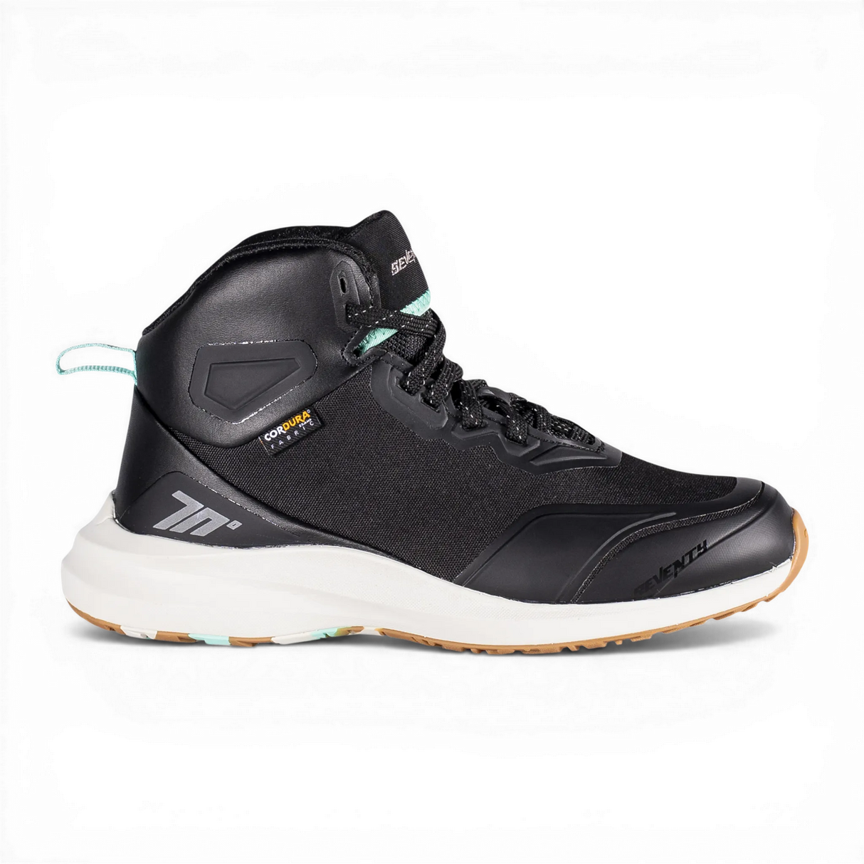 Botas de moto de verano urbanas Seventy Degrees SD-BC4 Vector negras, turquesa y caramelo