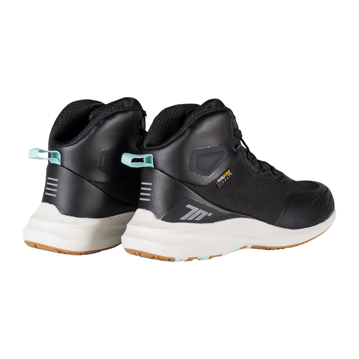 Botas de moto de verano urbanas Seventy Degrees SD-BC4 Vector negras, turquesa y caramelo - vista 3