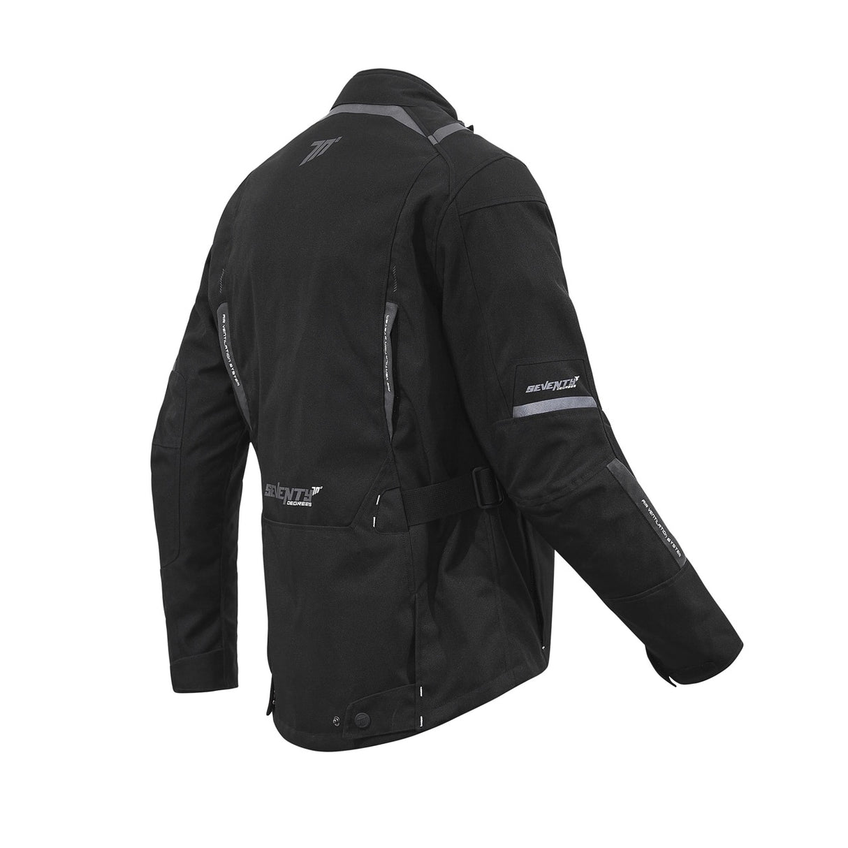 Chaqueta de moto de invierno touring adventure de hombre Seventy Degrees SD-JT83 Tonale negra - vista 3