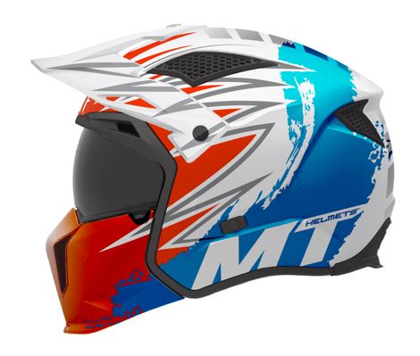 Casco de trial MT Helmets Streetfighter SV S Tackle A7 acabado brillo