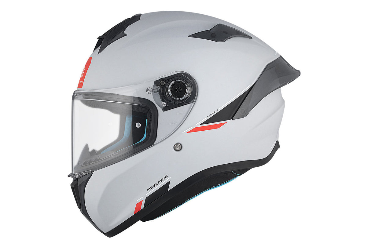 Casco de moto integral MT Helmets Targo S Solid A12 acabado brillo - vista 2