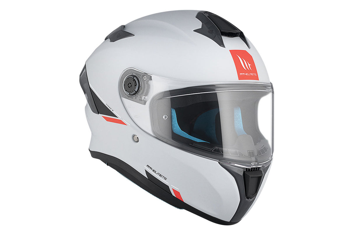 Casco de moto integral MT Helmets Targo S Solid A12 acabado brillo - vista 4