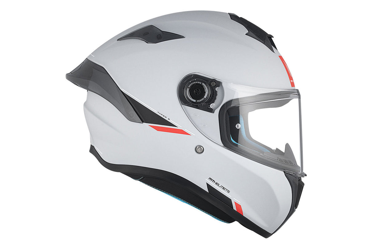 Casco de moto integral MT Helmets Targo S Solid A12 acabado brillo - vista 5