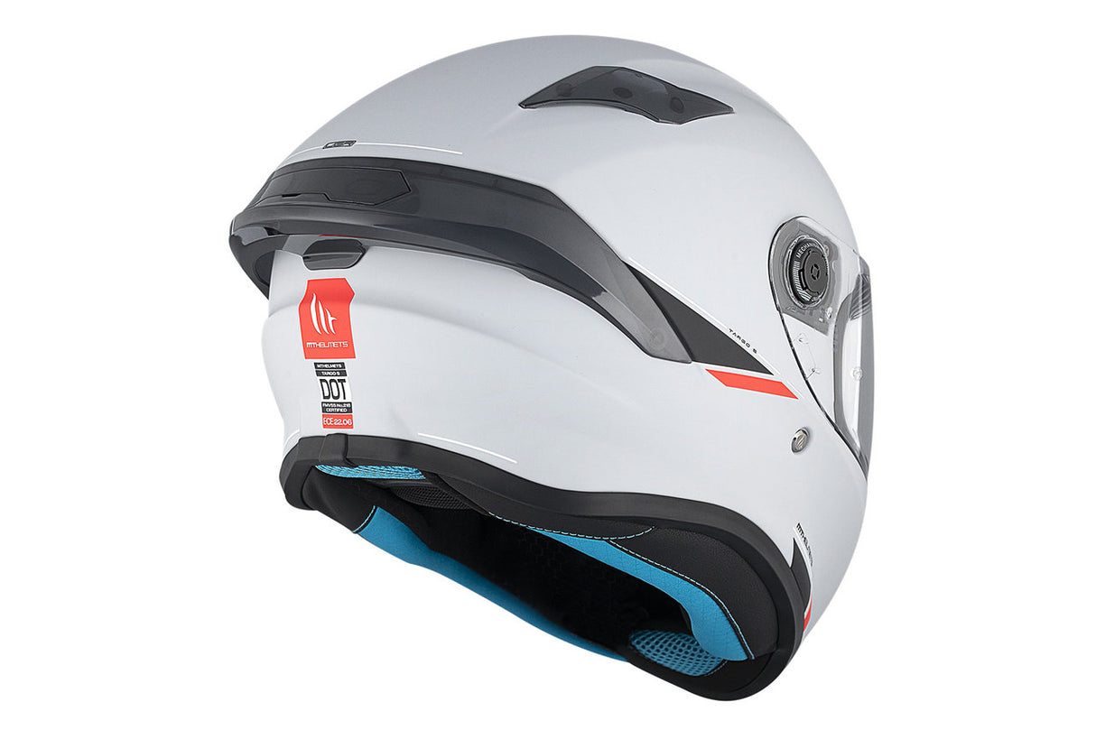 Casco de moto integral MT Helmets Targo S Solid A12 acabado brillo - vista 6