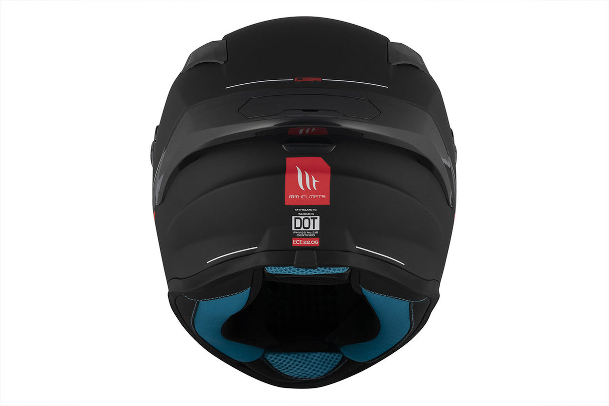 Casco de moto integral MT Helmets Targo S Solid A1 acabado mate - vista 7